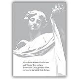 Kartenkaufrausch 1 Trauerkarte, mitfühlende Kondolenzkarte, Beistands Karte im Todesfall: Wenn Liebe könnte Wunder tun und Tränen Tote wecken. – Beistands-Kondolenzkarte für Hinterbliebene