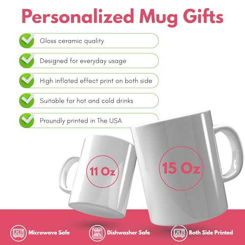 Taza personalizada para hijo de mamá 11 oz miniatura 3