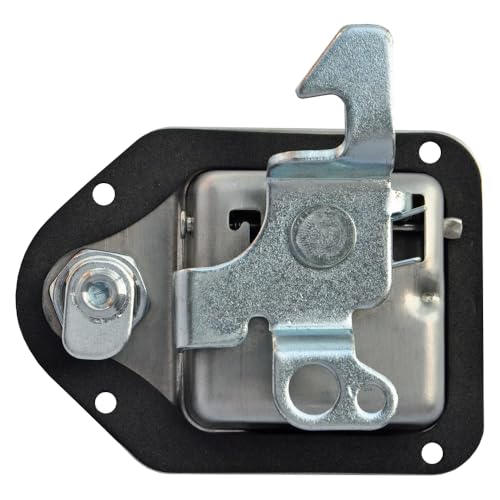 Image of Truck Tool Box Latch Replacement 2 Pack,304 Stainless Steel Paddle Handle Lock Kit with Keys,Truck Bed Toolbox Accessories,Dual Handle Latch System with Connecting Rod Kit (2packs)