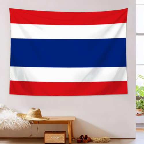 Tapisserie drapeau thaïlandais JRZEOCI grand format bleu foncé 200x150cm