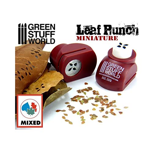 Green staff World Leaf Punch red Miniature Tools GSW02