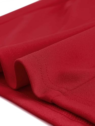 Image of Allegra K Business Dress for Women's Pencil Sheath Work Dress | V Neck Knee-Length Sleeveless Dress With Belted