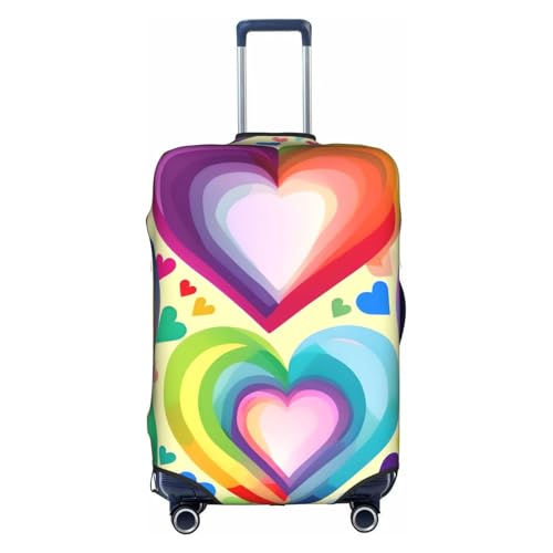 Housse de protection élastique valise 45,7 81,3 cm accessoire bagage voyage cœurs
