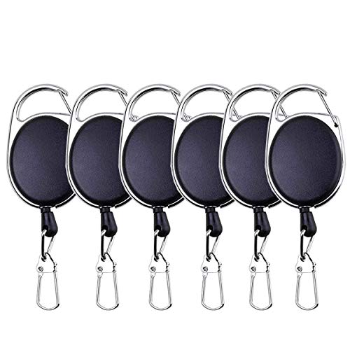 Zinger de pêche porte-clé rétractable 360 pour matériel outdoor et escalade