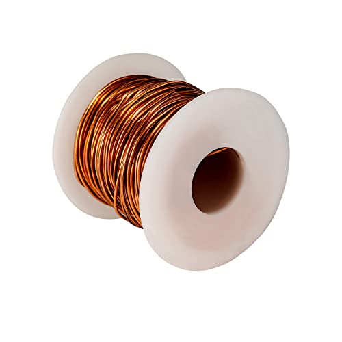 99.9% Soft Copper Wire, 16 Gauge/ 0.051" / 1.3 Mm Diameter, 127 Feet / 39M, 1 Pound Spool Pure Copper Wire #TOP2