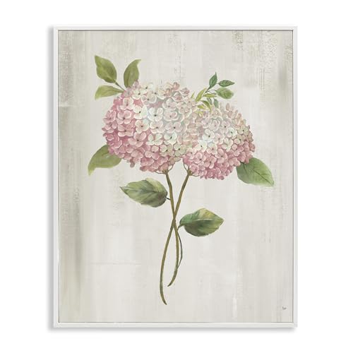 Vintage Pink Hydrangea Floral, 16 x 20 Inch Framed Giclée Print