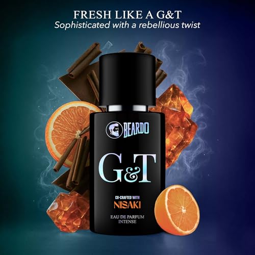 Image of BEARDO G&T Premium Perfume For Men 30ml | Eau De Parfum, Citrusy, Spicy, Woody Premium Scent | Perfume For Men Long Lasting Smell | Premium Gift For Man | Perfume For Man