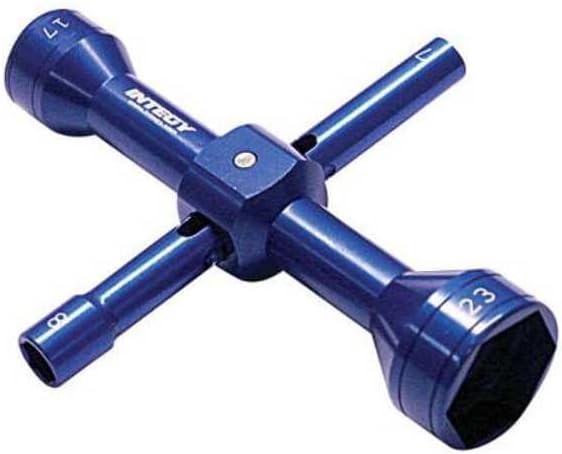 Integy Quad Hex Socket Wrench 7mm + 8mm + 17mm + 23mm Size
