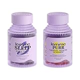 Lemme Sleep & Purr Bundle - Sleep Gummies, a Drug-Free Nighttime Aid & Purr Vaginal Probiotic Gummies for Women - Gluten Free, Gelatin Free, Non-GMO - 60 Count Each