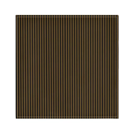 Set de 4 Servilletas de Tela 20x20 Pulgadas Café Rayas Negras miniatura 1