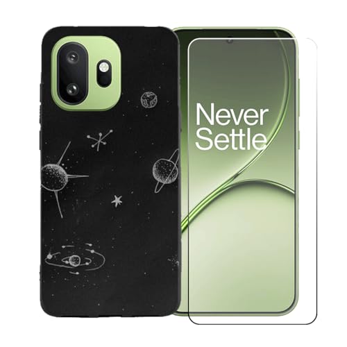 LCEHTOGYE �K�p OnePlus 15T +�����K���X�X�N���[���v���e�N�^�[�p�P�[�X�A�K�p OnePlus 15T (6,32")�ƌ݊����̂���u���b�N�\�t�gTPU�V���R���Q���P�[�X�ی�J�o�[ BST14