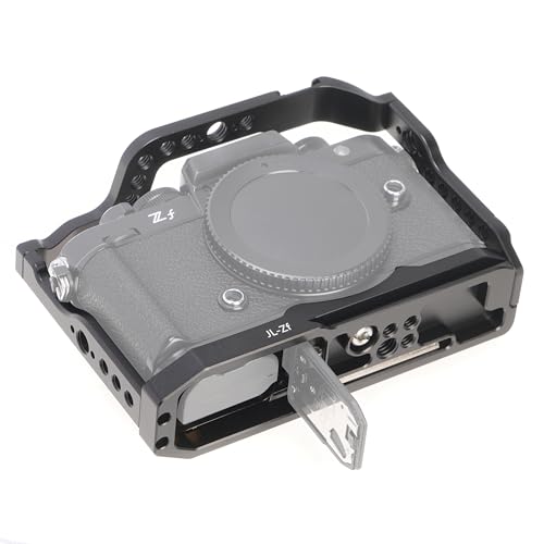 Image of Fotga Zf Camera Cage + Top Handle for Nikon Zf Mirrorless Camera Vlog Video Shooting Film Making with 1 /4 inch-20 3 /8 inch-16 Holes Cold Shoe Mount,Arri Handle Locating Hole,Camera Locating Pin