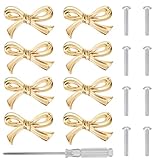 Gosknor Juego de 8 Pomos Grandes con Forma Lazo para Armarios, con...