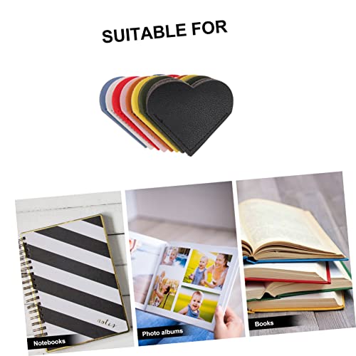 Marque-pages cuir en forme de cœur un cadeau idéal pour amateurs de lecture et étudiants