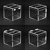 4 Pcs Clear Plastic Hinges, 65 x 40 mm Self-Adhesive Acrylic Hinges Transparent Continuous Folding Hinge Tools for Crafts Aquarium Lid Cabinet Furniture Display Stand #5