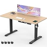 Devoko 120×60cm Escritorio Elevable Eléctrico con Bandeja, Mesa de Escritorio...