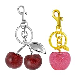 Red and Pink Cherry Bag Charms