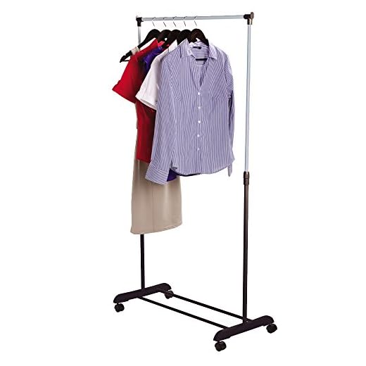 Home Vida Simple Tringle à vêtements réglable Rail à vêtements, en métal, Argent