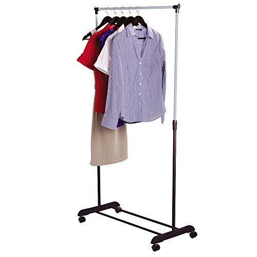 Home Vida Simple Tringle à vêtements réglable Rail à vêtements, en métal, Argent