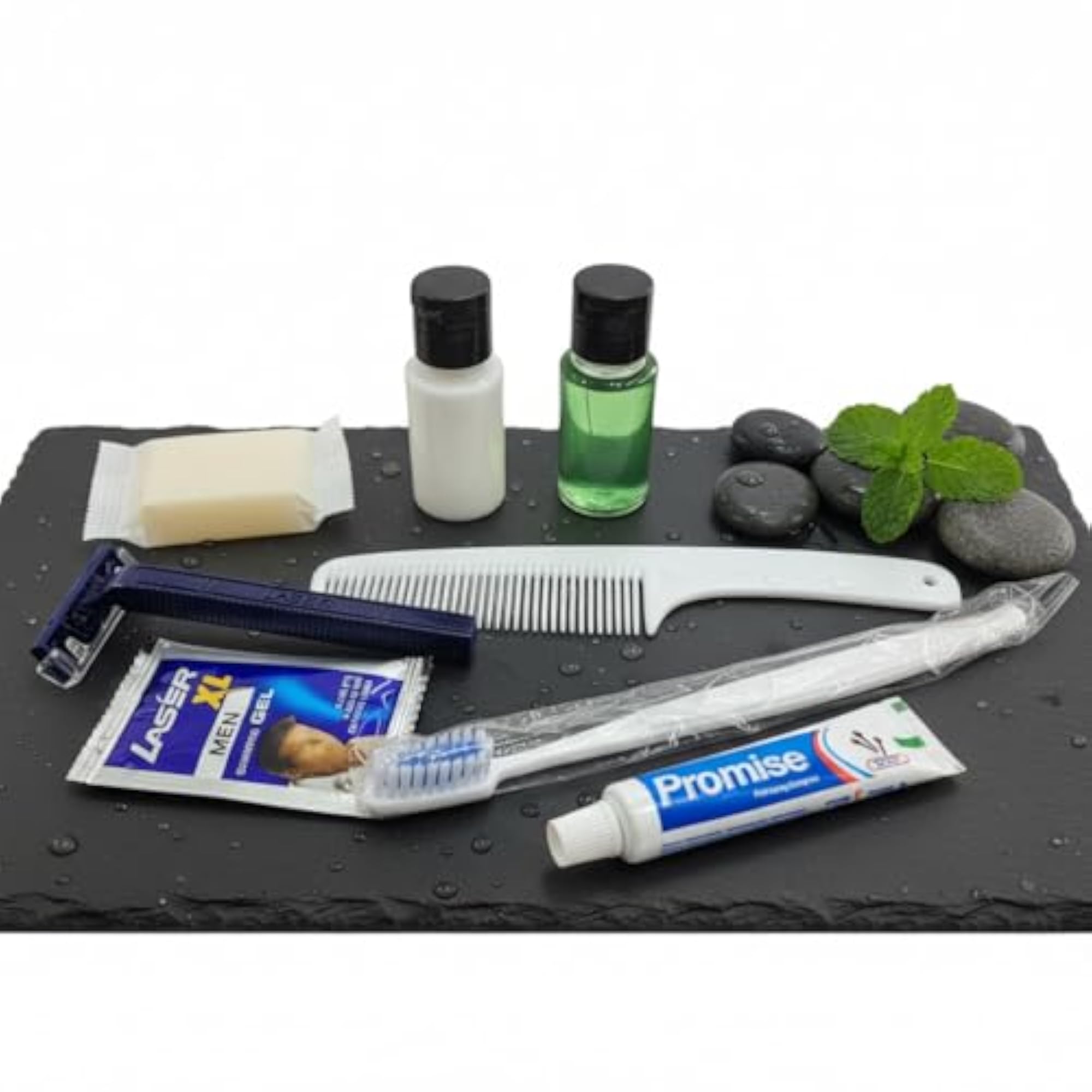 10 Sets Guest Amenity Kits with Zip Pouch
