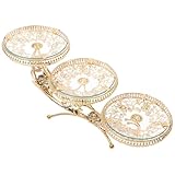 Cabilock Crystal Glass Fruit Display Plate 21.25X9.84X7.48In Elegant Candy Cake Tray for Kitchen Living Room Restaurant Party Buffet Serving Dish