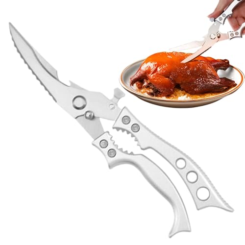 Tijeras de cocina resistentes, tijeras de cocina para alimentos, tijeras de cocina multiusos, tijeras resistentes para aves de corral, tijeras de cocina profesionales con cierre de seguridad, tijeras
