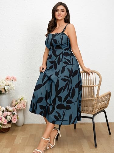 Image of RWJ Women's Plus Size Dresses with Pockets V-Neck Sleeveless Maxi Dress for Wedding Guest Dress Formal Cocktail