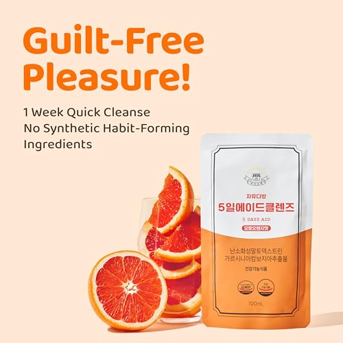 FreedomCafe 5 Day Detox Cleanse Ade Blood Orange Flavor - 5 Pack (16.90oz) - Supports Healthy Digestive and Regular Bowel Movements, Detox Cleanse for Weight Management and Belly Fat - Bowel Cleanse - Image 3