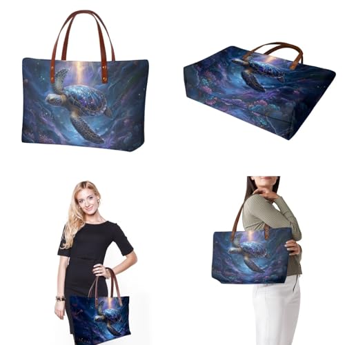 Image of 2PCS Tote Bag for Women Top Handle Purse with Wallet, Hobo Bag Tote Shoulder Bag with PU Cosmetic Bag