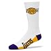 NBA Los Angeles Lakers Men's Crew Socks, Large