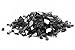 Dragon Glass 1/4" Reflective Fire Glass, 25 lb, Black
