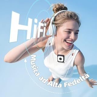 AGPTEK 64GB Lettore MP3 con Bluetooth 5.3, A53PL Lettore Musicale Portatile - con Radio FM, Funzione Shuffle, Senza Bisogno del Telefono, Mini Player Perfetto per Lo Sport (Nero)