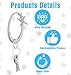 ValueBargain Y2K Keychain, Big Silver Star Carabiner Keychain Clip Cute Fashionable Star Bag Charm Key Clip for Purse Cool Shiny Chrome for Handbags Backpacks Keyrings