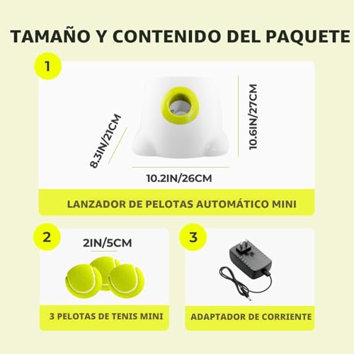Miniatura 9 de All For Paws Hyperfetch Ultimate Lanzador De Bolas Automático Interactivo Juguete Para Perro, Máquina De Lanzar Pelotas De Tenis Para Entrenamiento De Perros, 3 Bolas Incluidas Mini Estilo