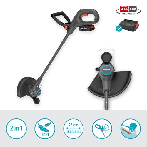 Coupe bordures Gardena SmallCut 2518V P4A Compact et puissant Autonomie 18V Largeur de coupe 25 cm - vue 3