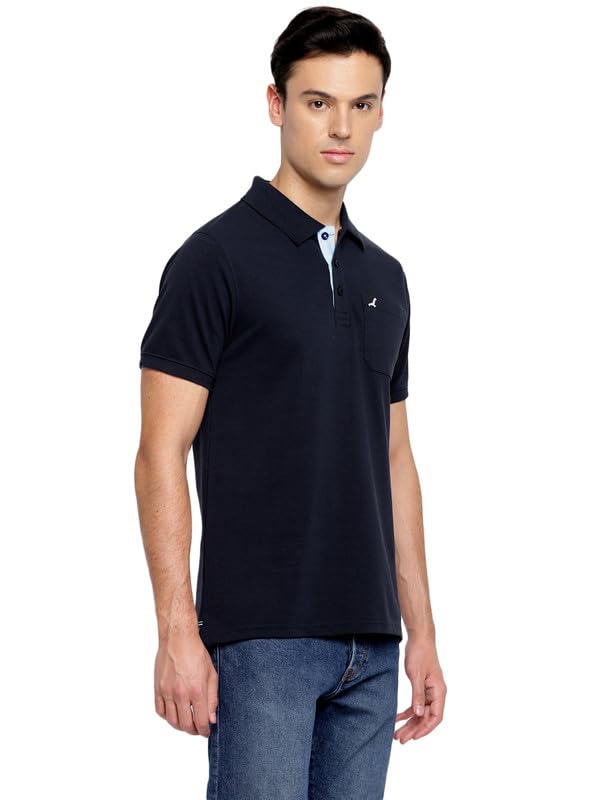 Image of AMERICAN CREW Polo Collar T-Shirt for Men with Pocket