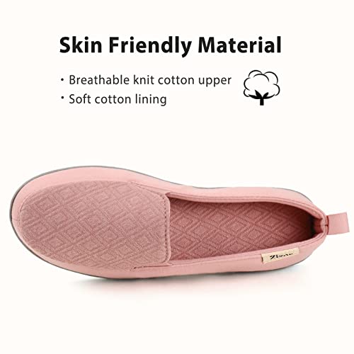 Zizor Women's Lightweight House Slipper With Memory Foam, Ladies' Cozy Closed Back Bedroom Slipper For Indoor Outdoor, Gift For Mom (Pink, Size 8-9) #TOP2