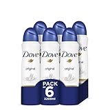 Dove - Desodorante Aerosol Original, pack de 6x200 ml