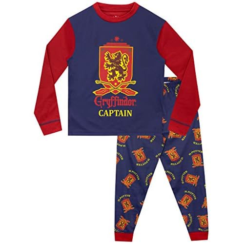 Harry Potter Pijama para Niños Gryffindor Multicolor 12-13 Años