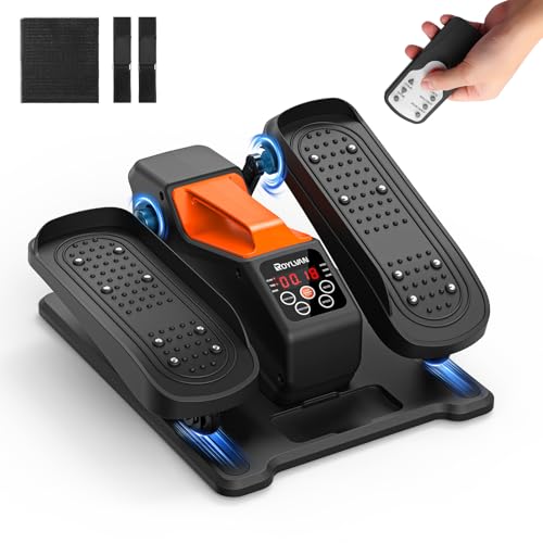 Roylvan Under Desk Elliptical Machine, Electric Ellipse Leg Exercise as seen on TV, Quiet Seated Pedal Elliptical for Seniors with Remote Control for Home Office, 12 Adjustable Speeds