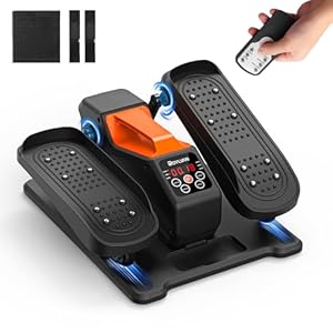 Roylvan Under Desk Elliptical Machine, Electric Ellipse Leg Exercise as seen on TV, Quiet Seated Pedal Elliptical for Seniors with Remote Control for Home Office, 12 Adjustable Speeds