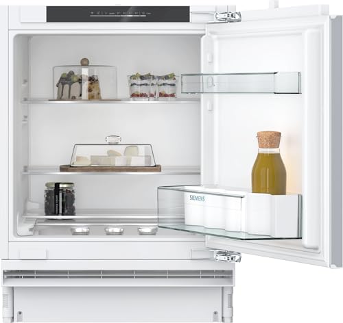 SIEMENS KU21RVFE0, iQ300 Smarter Unterbau-Kühlschrank ohne Gefrierfach, 82 x 60 cm Nische, 134 L, Flaschenhalter, Safety Glass Ablagen, Schnellkühlung, Sehr leise, LED-Beleuchtung, Flachscharnier SIEMENS KU21RVFE0, iQ300 Smarter Unterbau-Kühlschrank ohne Gefrierfach, 82 x 60 cm Nische, 134 L, Flaschenhalter, Safety Glass Ablagen, Schnellkühlung, Sehr leise, LED-Beleuchtung, Flachscharnier