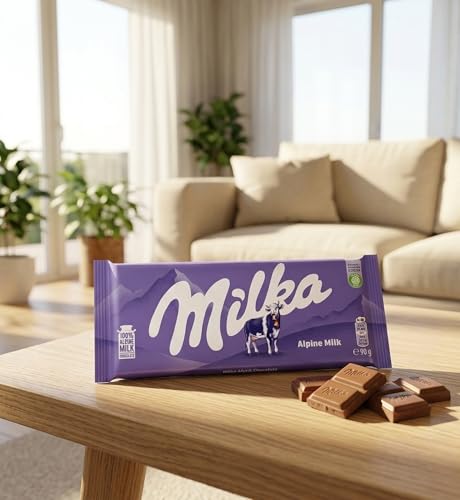 Image of Milka Alpine Milk Chocolate - 90g