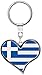 Produktbild metALUm | Schlüsselanhänger Herz Metall Flagge Griechenland 6611053