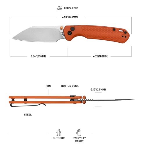 Image of CJRB Pyrite-Light Folding Knife, 3.34'' AR-SFII Steel Blade, FRN Handle