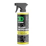3D Yellow Degreaser – Non-Acid Wheel & Tire Cleaner Spray for Brake Dust, Grime & Tire Dressings – Safe for All Wheels & Whitewalls - 16 oz