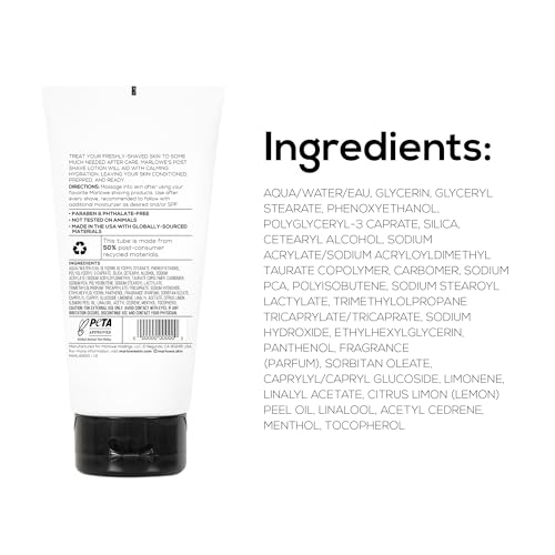 MARLOWE. No. 144 Post Shave Lotion 6 oz, Conditioning Aftershave with Green Tea, Deep Sea Algae, Willow Bark & Passion Flower Extract, Hydrates, Calms & Nourishes Skin, Aloe Citron Scent - Thumbnail 5