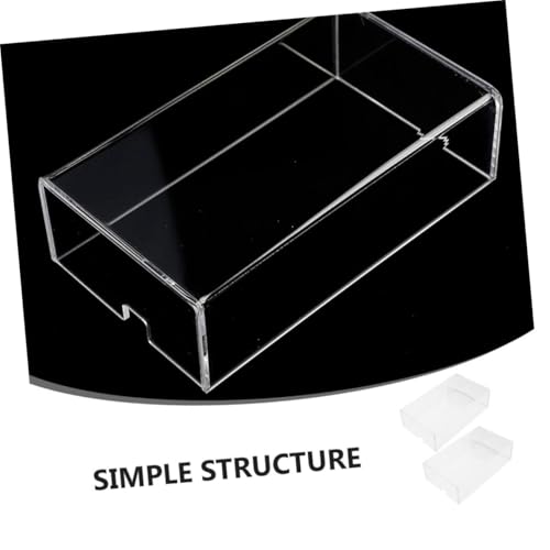 Protector antipolvo para ratón en acrílico transparente, pack de 2 fundas protectoras duraderas 4