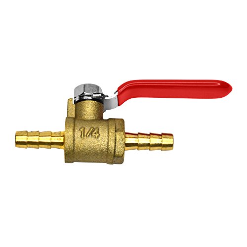 Ocsparts Mtlb-4 1/4-8 Inch Brass Barb Ball Valve - Pack Of8 #TOP2
