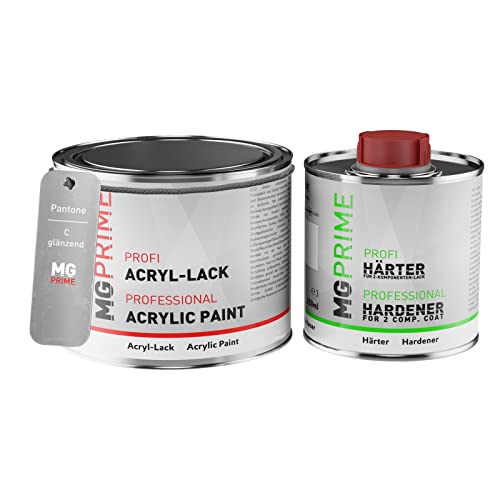 Pantone C Reflex Blue Peinture acrylique brillante Pot de 0,75 litre / 750 ml, y compris le durcisseur